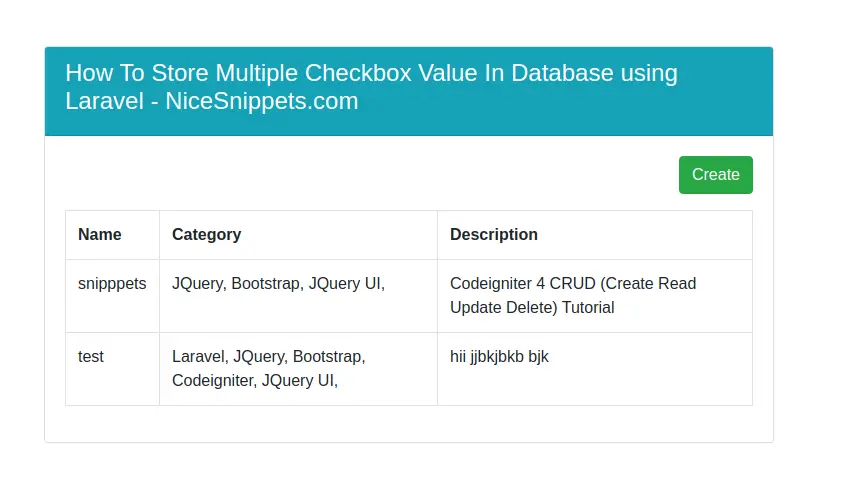 How To Store Multiple Checkbox Value In Database Using Laravel